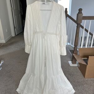 cotton dress - cape from Zara size XS in perfect condition